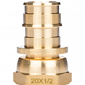 1135767 USYSTEMS штуцер с накидной гайкой латунный для труб PE-Xa 25-G3/4"НГ, тип 1 '50Ф